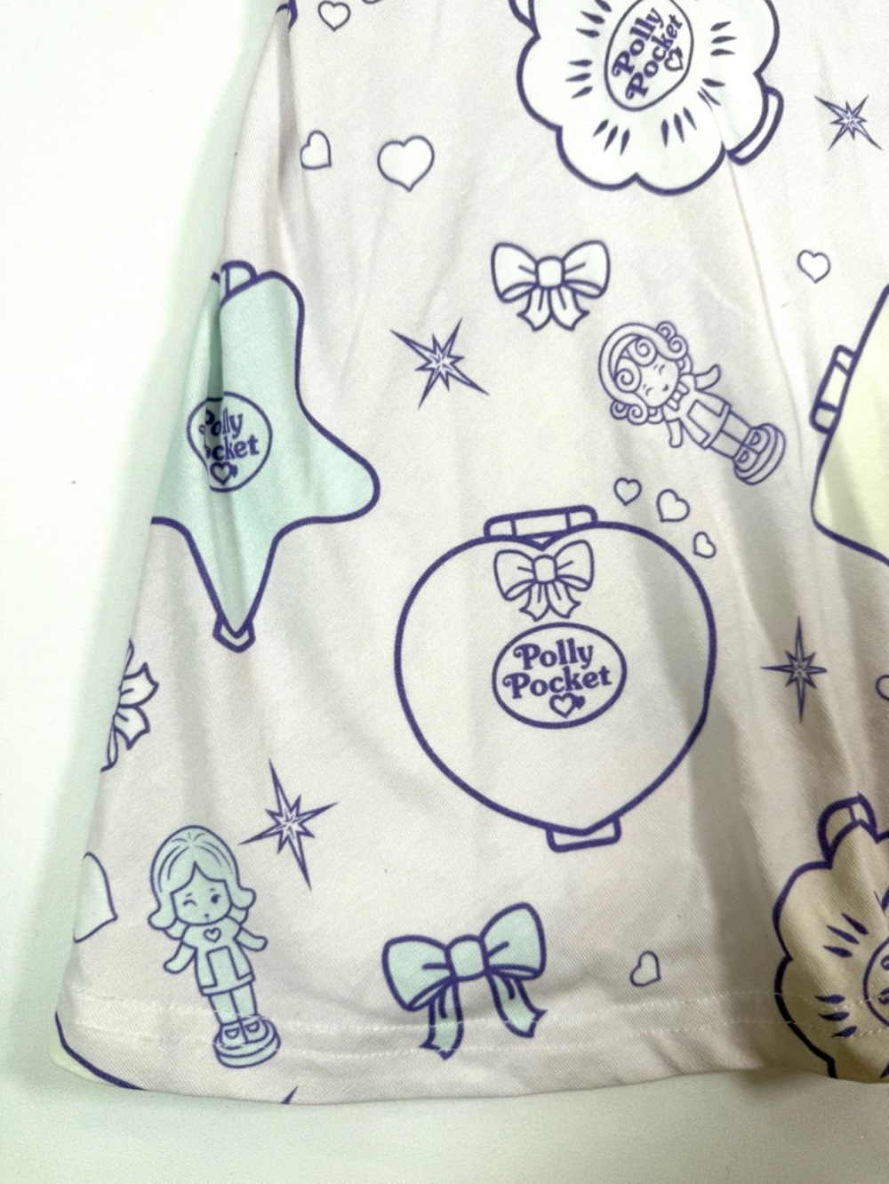 NWT POLLY POCKET X CAKEWORTHY Women’s M Dress Y2K Coquette Kawaii Mini Dress NEW - Picture 10 of 16